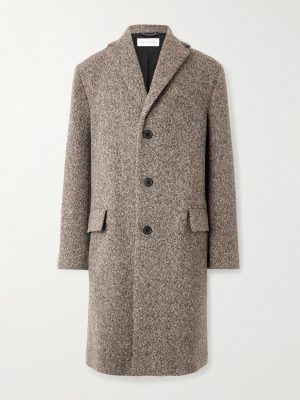 Wool-Blend Tweed Overcoat