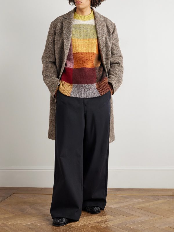 Wool-Blend Tweed Overcoat - OU Wool-Blend Tweed Overcoat - OU