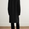 Double-Breasted Printed Wool-Blend Coat - BK Double-Breasted Printed Wool-Blend Coat - BK