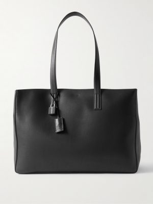 Logo-Debossed Leather Tote Bag Logo-Debossed Leather Tote Bag