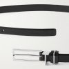 3cm Full-Grain Glossed-Leather Belt - E1