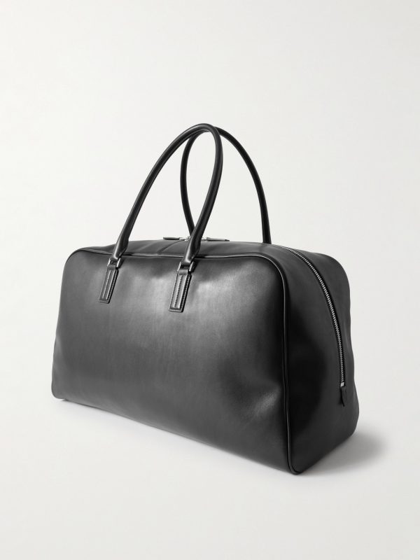 Logo-Print Leather Weekend Bag - BK Logo-Print Leather Weekend Bag - BK