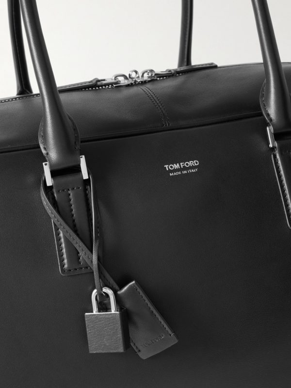 Logo-Print Leather Weekend Bag - CU Logo-Print Leather Weekend Bag - CU