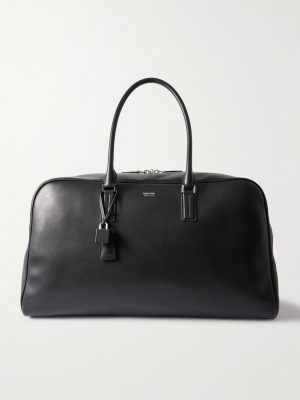 Logo-Print Leather Weekend Bag Logo-Print Leather Weekend Bag