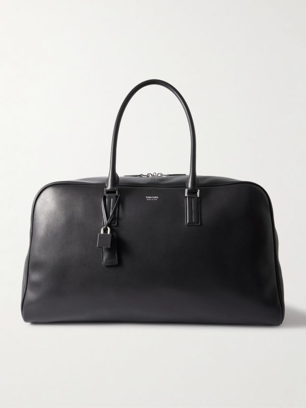 Logo-Print Leather Weekend Bag Logo-Print Leather Weekend Bag