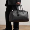 Logo-Print Leather Weekend Bag - OU Logo-Print Leather Weekend Bag - OU