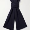 Frayed Puppytooth Wool Scarf Frayed Puppytooth Wool Scarf