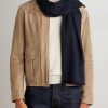 Frayed Puppytooth Wool Scarf - OU Frayed Puppytooth Wool Scarf - OU