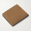 Nubuck Billfold Wallet - BK Nubuck Billfold Wallet - BK
