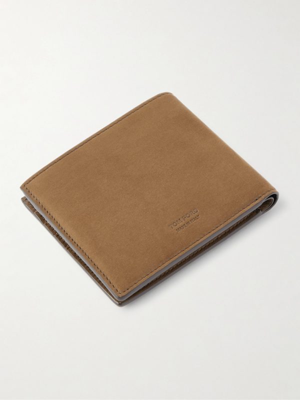 Nubuck Billfold Wallet - BK Nubuck Billfold Wallet - BK