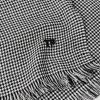 Frayed Puppytooth Wool Scarf - CU
