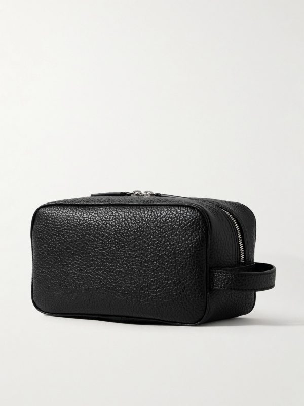 Full-Grain Leather Wash Bag - BK Full-Grain Leather Wash Bag - BK