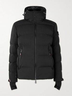 Montgetech Logo-Appliquéd Quilted Stretch-Nylon Hooded Down Ski Jacket