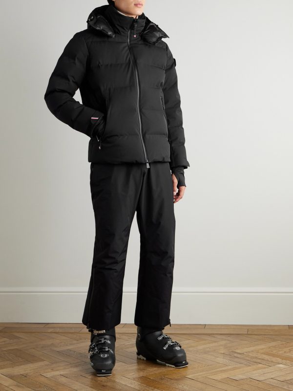 Montgetech Logo-Appliquéd Quilted Stretch-Nylon Hooded Down Ski Jacket - OU Montgetech Logo-Appliquéd Quilted Stretch-Nylon Hooded Down Ski Jacket - OU