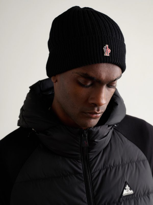 Logo-Appliquéd Ribbed Virgin Wool Beanie - OU
