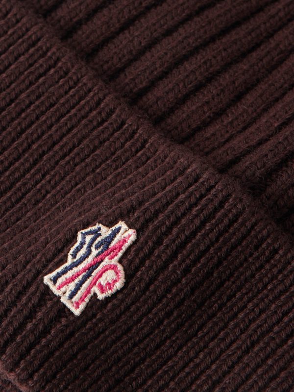 Logo-Appliquéd Ribbed Virgin Wool Beanie - CU Logo-Appliquéd Ribbed Virgin Wool Beanie - CU