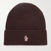 Logo-Appliquéd Ribbed Virgin Wool Beanie Logo-Appliquéd Ribbed Virgin Wool Beanie