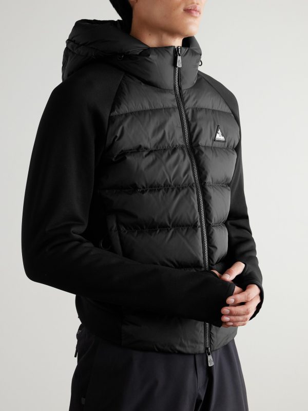 Quilted Shell and Polartec® Power Stretch™ Pro Hooded Down Jacket - FR Quilted Shell and Polartec® Power Stretch™ Pro Hooded Down Jacket - FR
