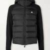 Quilted Shell and Polartec® Power Stretch™ Pro Hooded Down Jacket Quilted Shell and Polartec® Power Stretch™ Pro Hooded Down Jacket