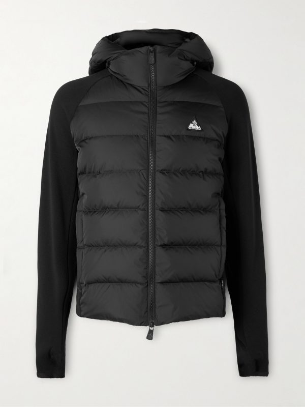Quilted Shell and Polartec® Power Stretch™ Pro Hooded Down Jacket Quilted Shell and Polartec® Power Stretch™ Pro Hooded Down Jacket