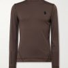 Slim-Fit Logo-Appliquéd Polartec® Power Grid™ Base Layer