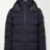 Montgetech Logo-Appliquéd Quilted Stretch-Nylon Hooded Down Ski Jacket Montgetech Logo-Appliquéd Quilted Stretch-Nylon Hooded Down Ski Jacket