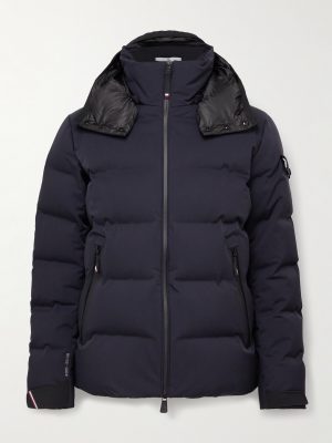 Montgetech Logo-Appliquéd Quilted Stretch-Nylon Hooded Down Ski Jacket Montgetech Logo-Appliquéd Quilted Stretch-Nylon Hooded Down Ski Jacket