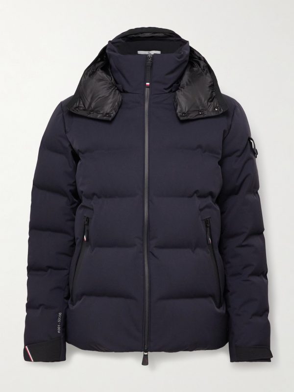 Montgetech Logo-Appliquéd Quilted Stretch-Nylon Hooded Down Ski Jacket Montgetech Logo-Appliquéd Quilted Stretch-Nylon Hooded Down Ski Jacket