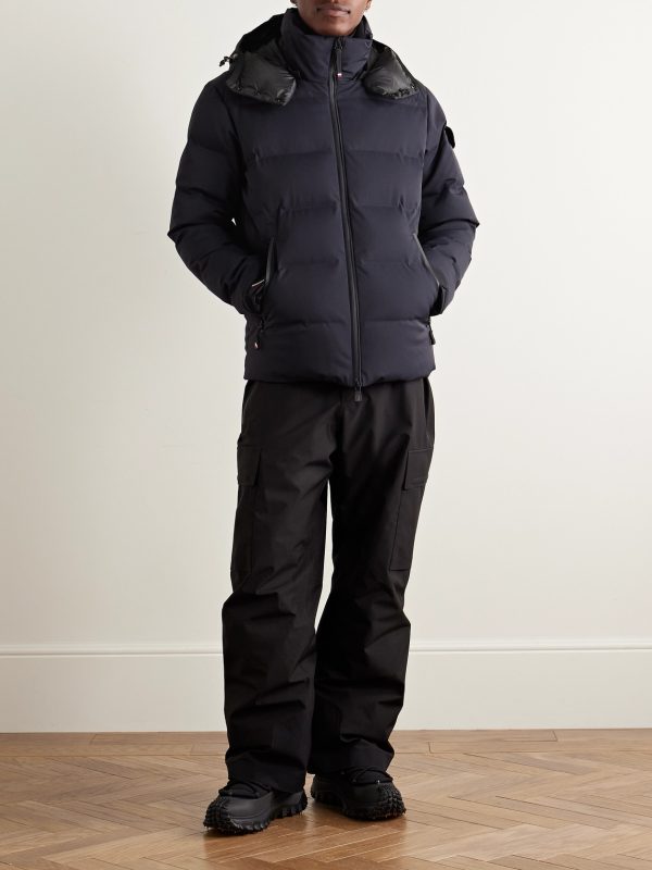 Montgetech Logo-Appliquéd Quilted Stretch-Nylon Hooded Down Ski Jacket - OU Montgetech Logo-Appliquéd Quilted Stretch-Nylon Hooded Down Ski Jacket - OU