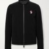 Logo-Appliquéd Shell-Trimmed Fleece Jacket Logo-Appliquéd Shell-Trimmed Fleece Jacket