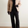 Logo-Appliquéd Shell-Trimmed Fleece Jacket - OU Logo-Appliquéd Shell-Trimmed Fleece Jacket - OU