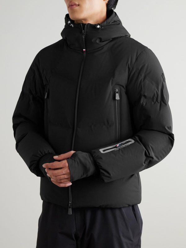 Quilted Tech-Poplin Hooded Down Jacket - FR Quilted Tech-Poplin Hooded Down Jacket - FR