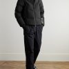 Quilted Tech-Poplin Hooded Down Jacket - OU Quilted Tech-Poplin Hooded Down Jacket - OU