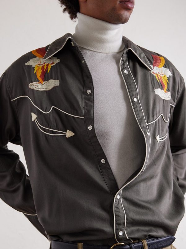 Gonzo Embroidered Lyocell Western Shirt - CU