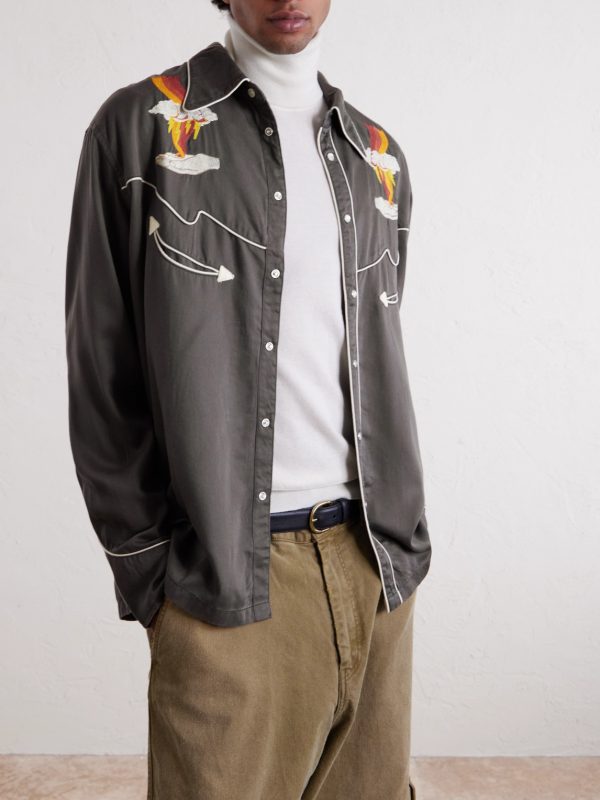 Gonzo Embroidered Lyocell Western Shirt - FR