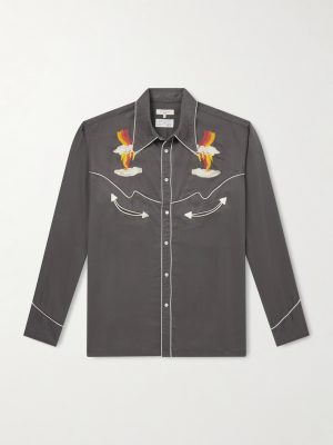 Gonzo Embroidered Lyocell Western Shirt