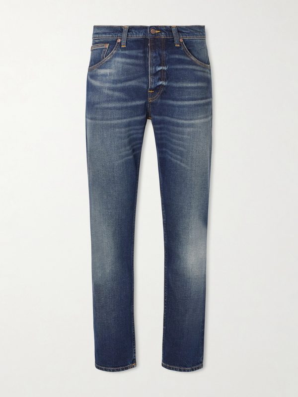 Solid Ollie Slim-Fit Straight-Leg Jeans