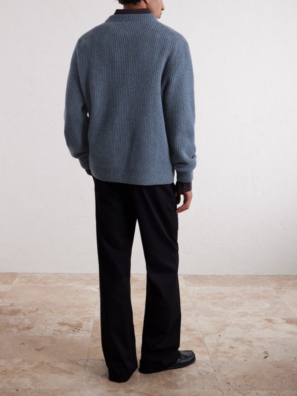 August Ribbed Wool Sweater - BK August Ribbed Wool Sweater - BK