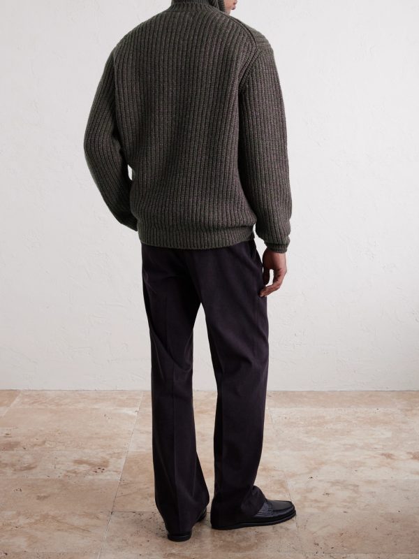 August Ribbed Wool Sweater - BK August Ribbed Wool Sweater - BK