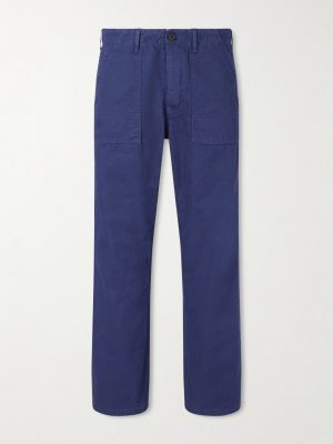 Tuff Tony Straight-Leg Herringbone Cotton Trousers