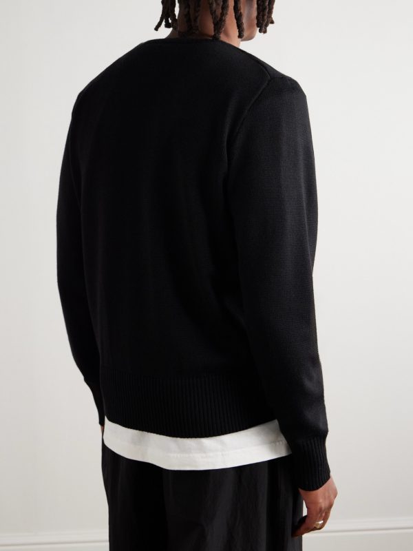 Rosseau Logo-Appliquéd Wool Sweater - BK Rosseau Logo-Appliquéd Wool Sweater - BK