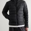 Crofton Logo-Appliquéd Quilted Enduraluxe® Hooded Down Jacket - FR