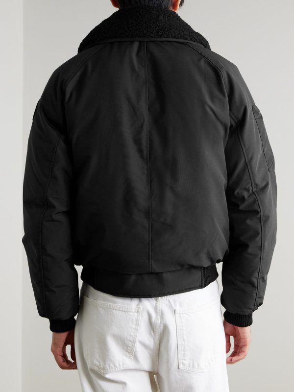 Chilliwack Recycled Wool-Blend Fleece and Shell Down Bomber Jacket - BK Chilliwack Recycled Wool-Blend Fleece and Shell Down Bomber Jacket - BK