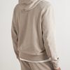 Huron Logo-Appliquéd Organic Cotton-Jersey Hoodie - BK
