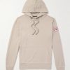 Huron Logo-Appliquéd Organic Cotton-Jersey Hoodie