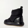 Pender Logo-Appliquéd Quilted Shell Boots - BK Pender Logo-Appliquéd Quilted Shell Boots - BK