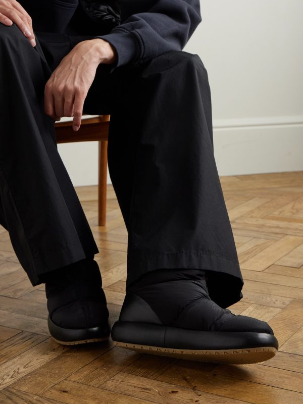 Pender Logo-Appliquéd Quilted Shell Boots - OU Pender Logo-Appliquéd Quilted Shell Boots - OU