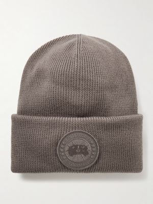 Logo-Appliquéd Wool Beanie