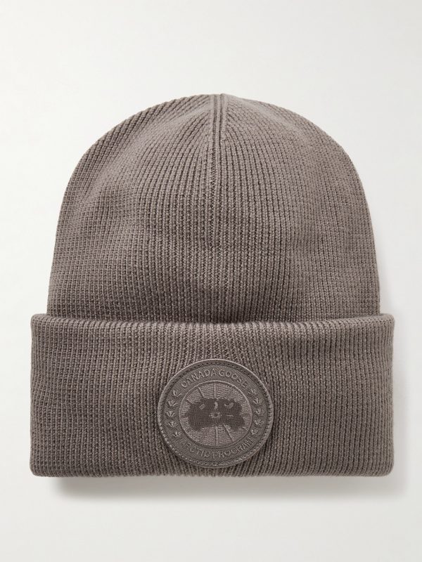 Logo-Appliquéd Wool Beanie