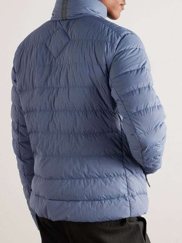 Crofton Logo-Appliquéd Quilted Enduraluxe® Down Jacket - BK Crofton Logo-Appliquéd Quilted Enduraluxe® Down Jacket - BK